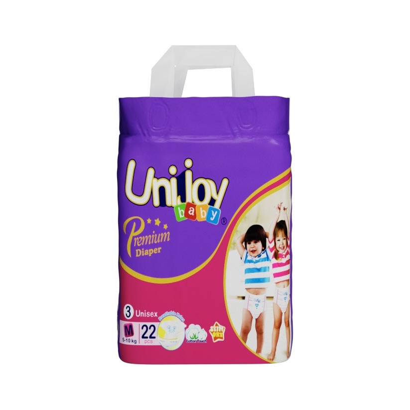 Ультратонкі підгузки Unijoy Premium M (6 - 9 кг), 22шт. Бренд – Unijoy. Постачальник – ТОВ "Гігієніка".